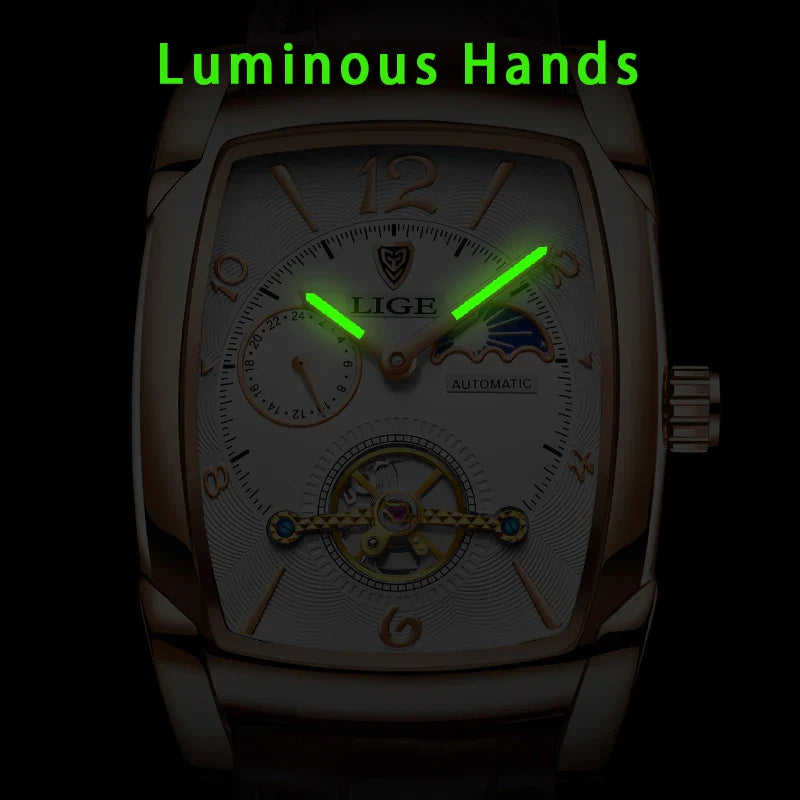 LIGE Men's Automatic Sport Watch