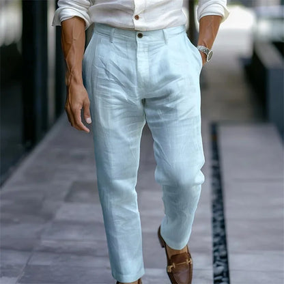 Men's Elegant Linen Trousers