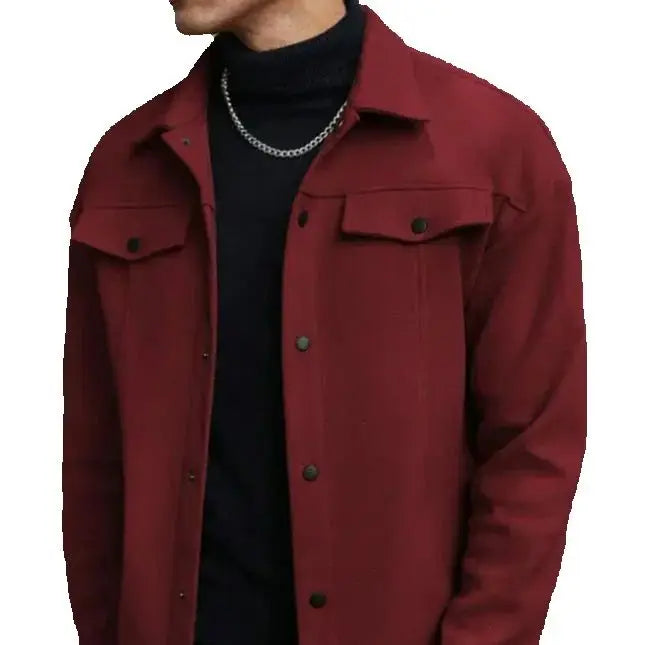 Men's Elegant Wool Blend Jacket