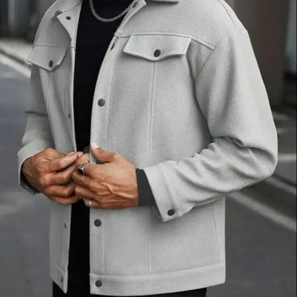 Men's Elegant Wool Blend Jacket