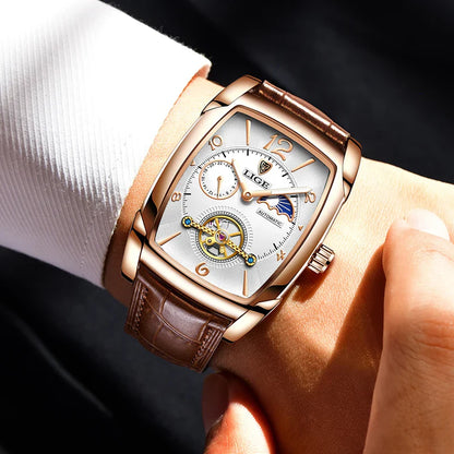 LIGE Men's Automatic Sport Watch