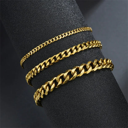 Gold Cuban Link Bracelet for All