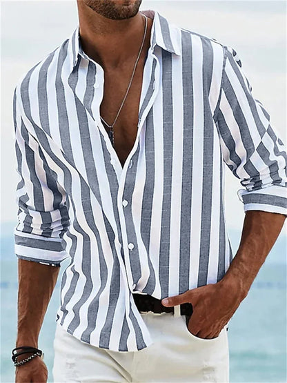 Trendy 3D Striped Slim Fit Jacket