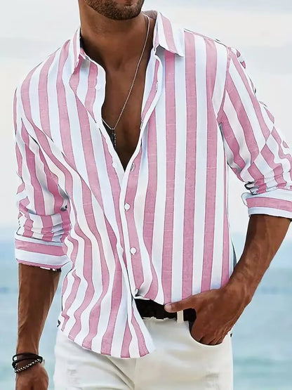 Trendy 3D Striped Slim Fit Jacket